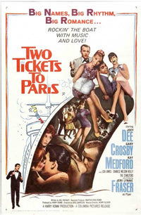 Two Tickets to Paris Movie Poster Print - vibrant artwork