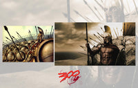 300 Movie Poster Print featuring epic battle scene
