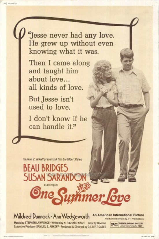 One Summer Love Movie Poster Print showcasing summer romance.