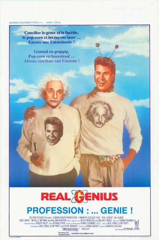 Real Genius Movie Poster Print showcasing classic comedy characters.