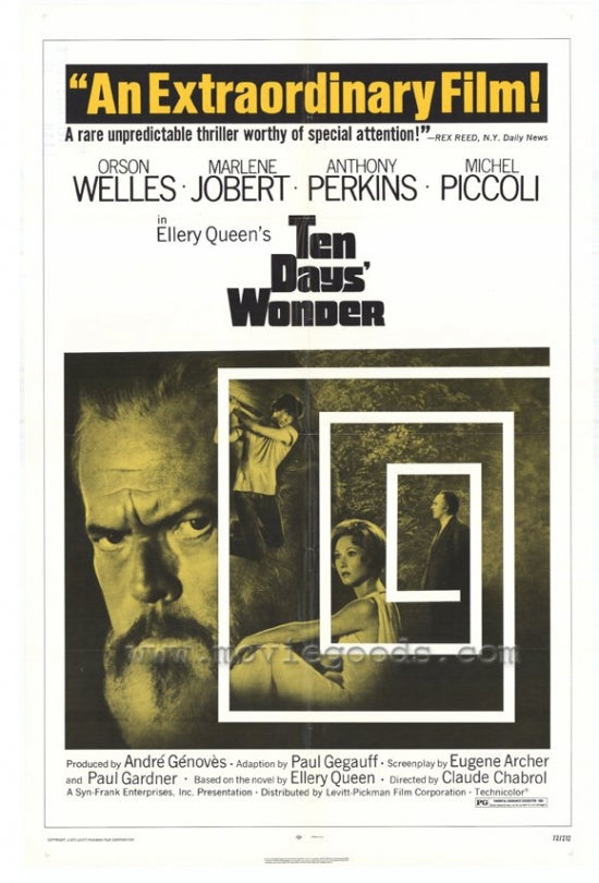 Ten Days Wonder Movie Poster Print featuring cinematic art.