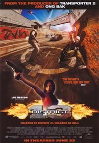 District B13 movie poster print showcasing action-thriller visuals.