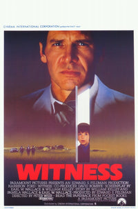 Witness Movie Poster Print showcasing iconic imagery from the film.