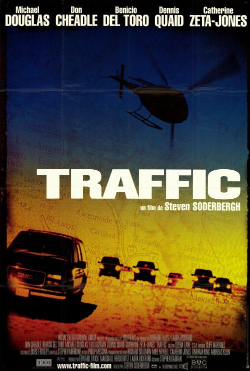 Traffic Movie Poster Print showcasing dramatic imagery