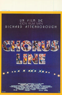 A Chorus Line Movie Poster Print showcasing vibrant colors and theatrical design.