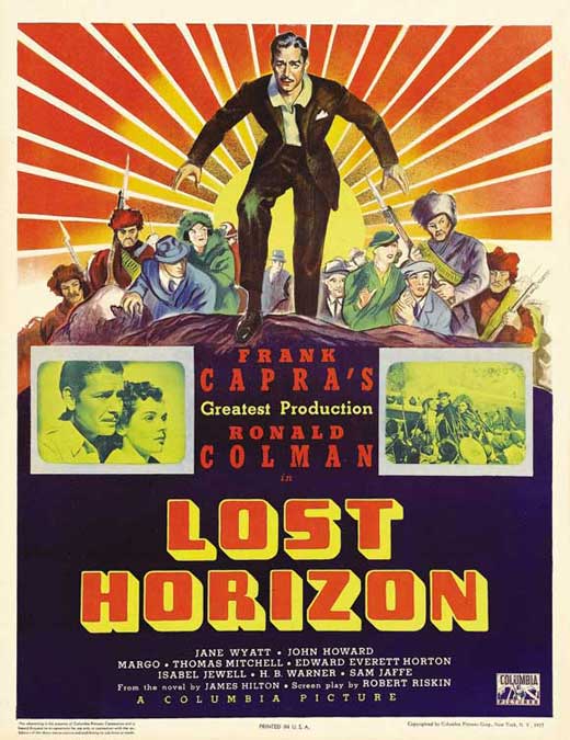 Lost Horizon Movie Poster Print featuring classic film artwork.