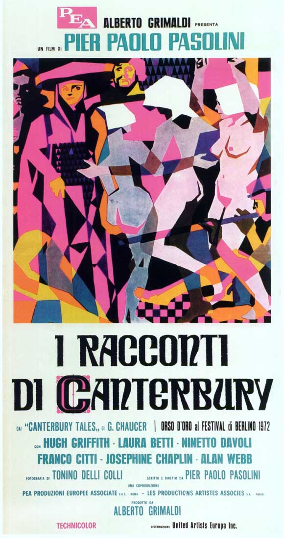 The Canterbury Tales Movie Poster Print showcasing classic literary art.