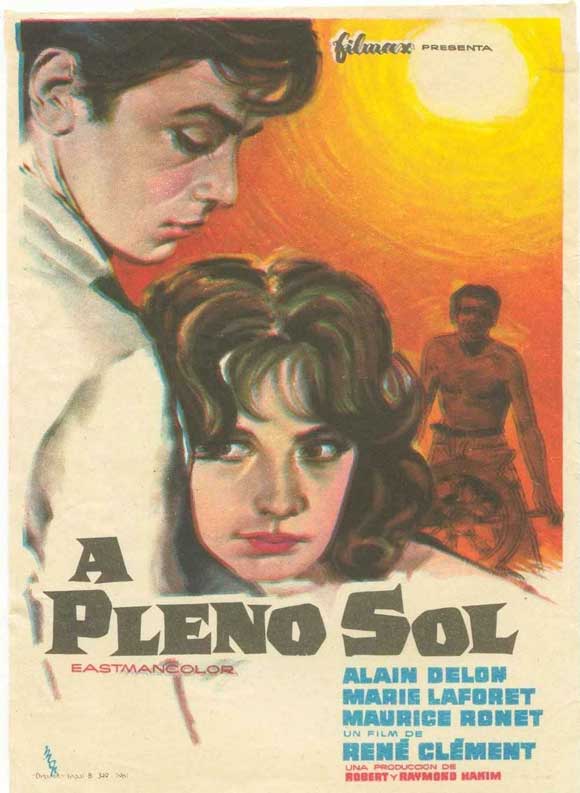 Purple Noon Movie Poster Print featuring iconic film visuals.