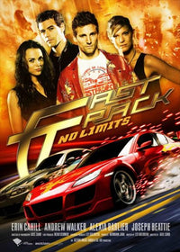 Fast Track No Limits Movie Poster featuring dynamic racing imagery.