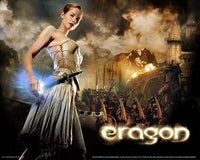 Eragon Movie Poster Print featuring vibrant fantasy artwork.