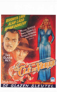 Glass Key Movie Poster Print featuring classic film noir art.