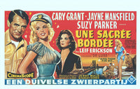Kiss Them For Me Movie Poster Print featuring classic cinema artwork.