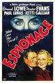 Espionage Movie Poster Print showcasing thrilling cinematic artwork.