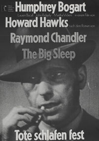 The Big Sleep Movie Poster Print featuring classic film noir art.