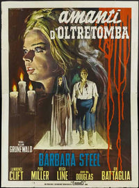 Nightmare Castle Movie Poster Print, classic horror art