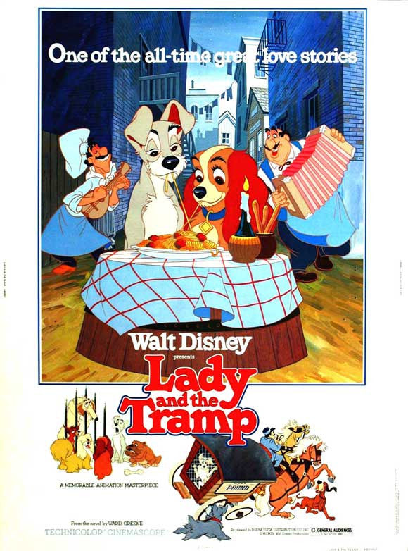 Lady and the Tramp Movie Poster Print (11 x 17)