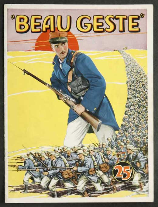 Beau Geste Movie Poster Print showcasing vibrant colors and classic cinematic imagery.