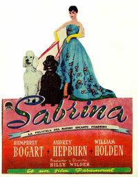 Sabrina Movie Poster Print featuring classic film art.