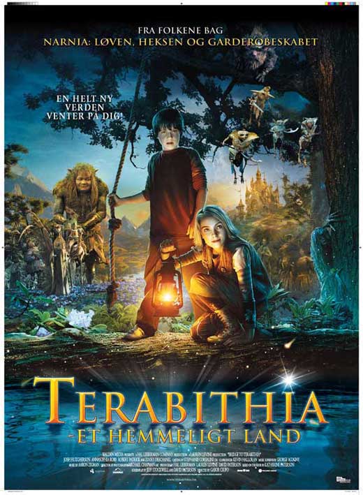 Bridge to Terabithia Movie Poster Print featuring enchanting artwork.