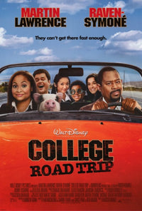 College Road Trip Movie Poster Print featuring vibrant graphics and colors.