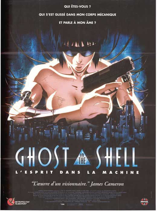 Ghost in the Shell Movie Poster Print showcasing iconic sci-fi art.