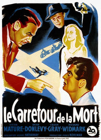 The Kiss of Death Movie Poster Print featuring classic film art.