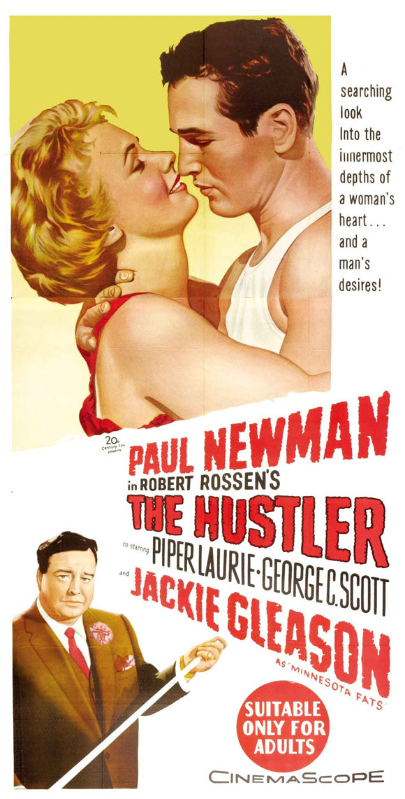 The Hustler Movie Poster Print showcasing classic film art.