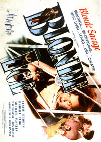 Blonde Ice Movie Poster Print showcasing classic film noir art