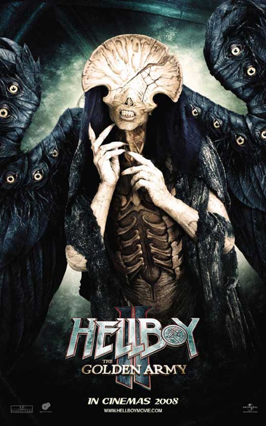 Hellboy 2: The Golden Army Movie Poster Print featuring iconic film imagery.