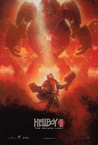 Hellboy 2: The Golden Army Movie Poster Print showcasing vibrant artwork.