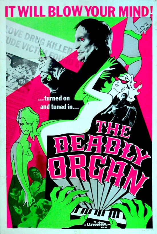 The Deadly Organ Movie Poster Print showcasing captivating design and details.