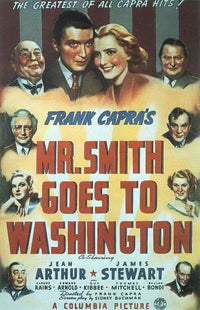 Mr. Smith Goes to Washington movie poster print showcasing classic film art.