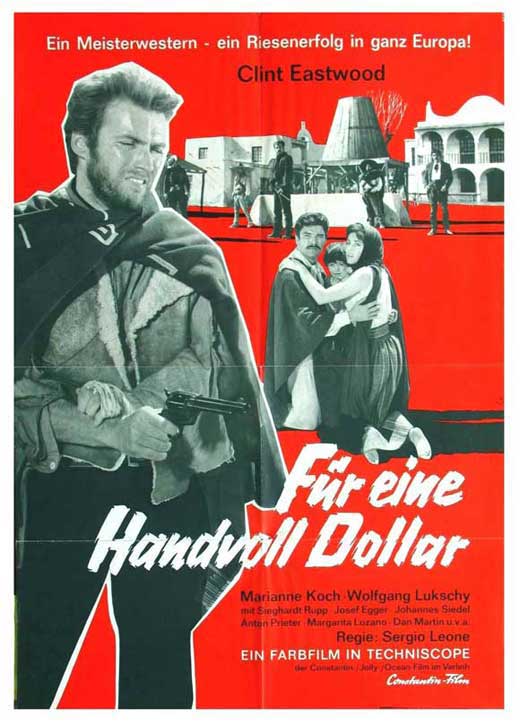 For a Few Dollars More Movie Poster Print featuring classic western imagery.