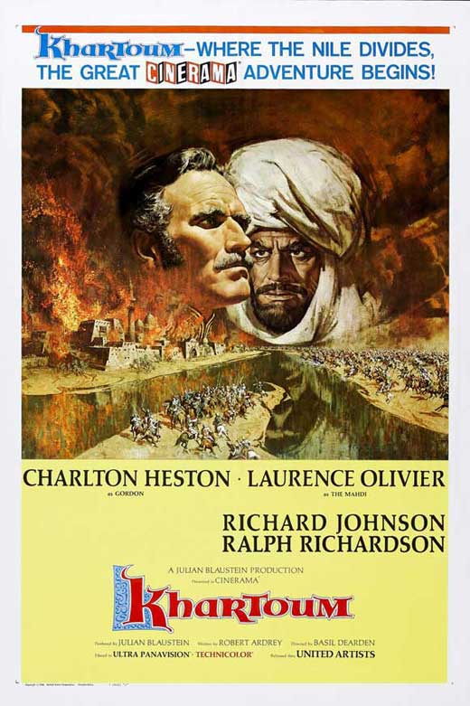 Khartoum Movie Poster Print featuring classic film art.