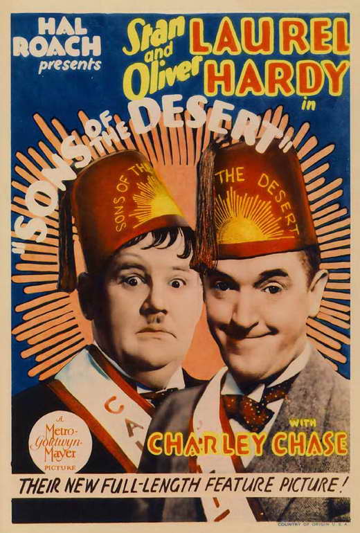 Sons of the Desert Movie Poster Print showcasing classic cinema art.
