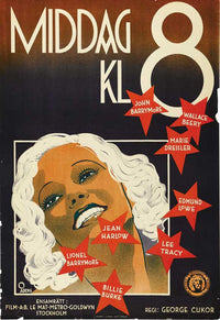 Dinner at Eight Movie Poster Print showcasing classic film art.