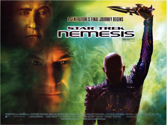 Star Trek: Nemesis Movie Poster Print showcasing iconic sci-fi imagery.