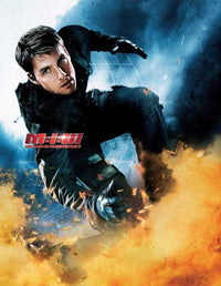 Mission: Impossible III Movie Poster Print showcasing thrilling action.