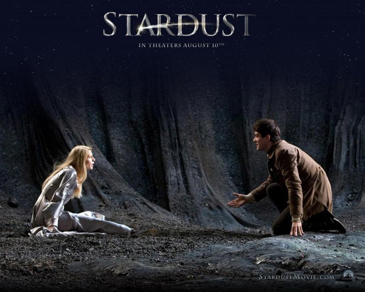 Stardust Movie Poster Print featuring vibrant imagery and fantasy elements.