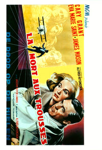 North by Northwest Movie Poster Print featuring classic film imagery.