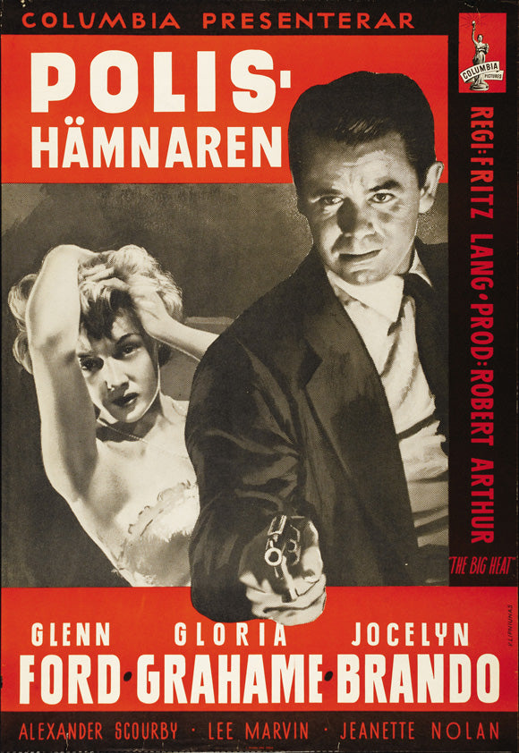 The Big Heat Movie Poster Print featuring classic film noir artwork.