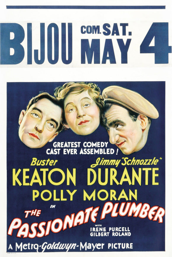 The Passionate Plumber Movie Poster Print showcasing vibrant colors and film nostalgia.