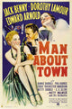 Man About Town Movie Poster Print on premium paper.