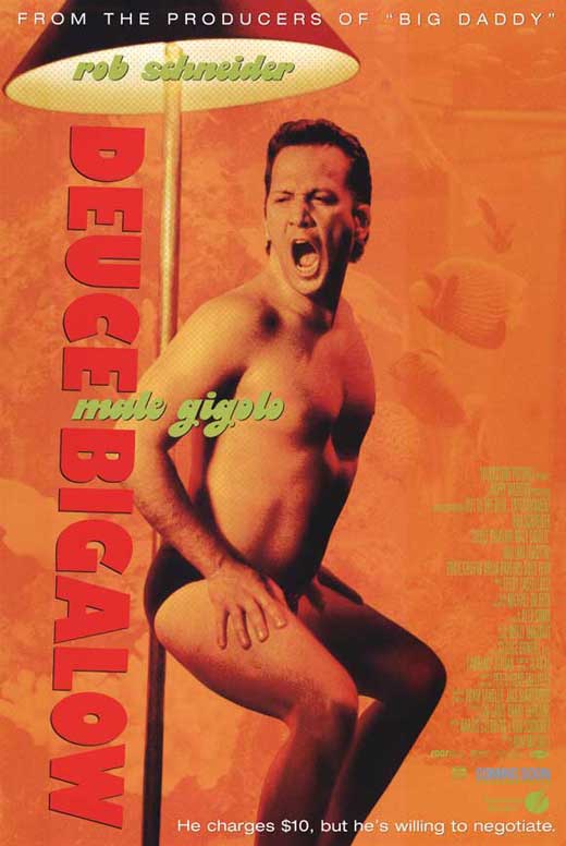 Deuce Bigalow: Male Gigolo Movie Poster Print showcasing comedy film art.