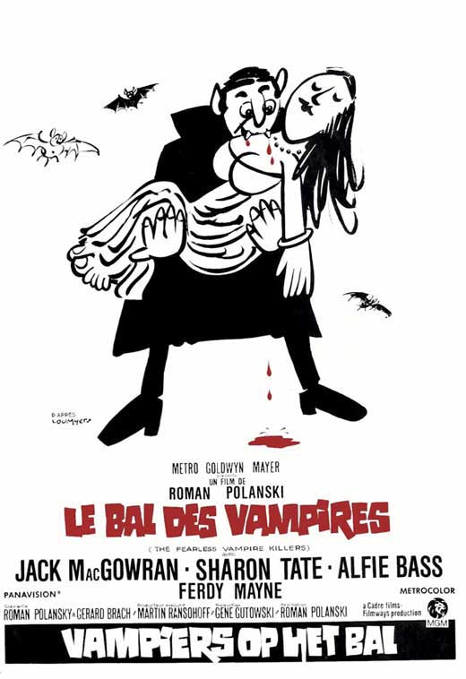 The Fearless Vampire Killers Movie Poster Print featuring classic horror comedy.
