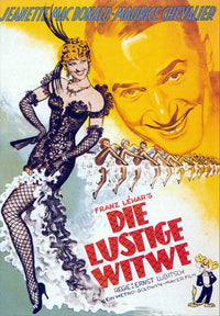The Merry Widow Movie Poster Print showcasing classic elegance.