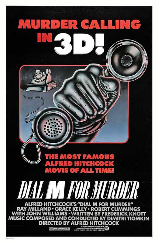 Dial M For Murder Movie Poster Print showcasing the iconic film artwork.