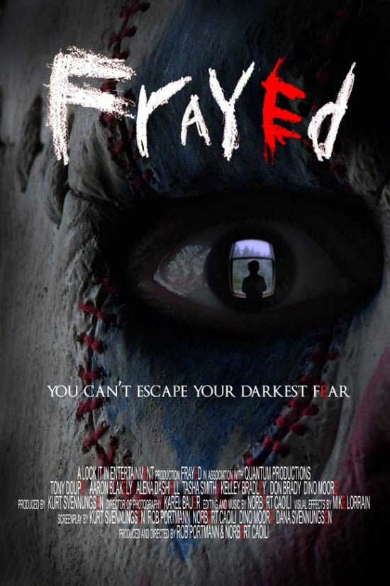 Frayed Movie Poster Print featuring vibrant colors and cinematic design.