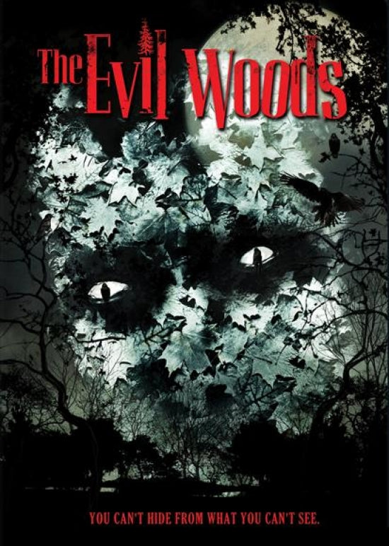 The Evil Woods Movie Poster Print featuring eerie imagery and atmospheric design.