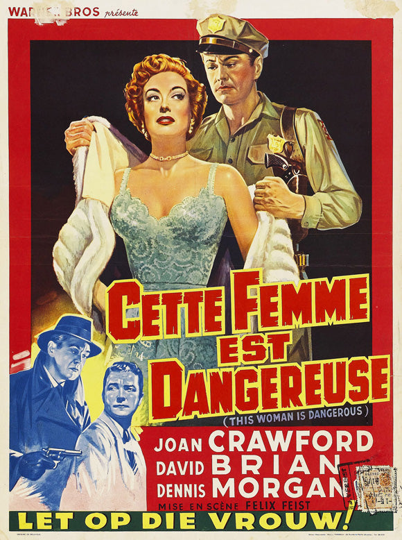 This Woman Is Dangerous Movie Poster Print featuring cinematic artwork.